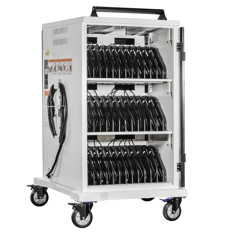 Power Technologies AC-MAX, Premium 36 Bay Secure, Charging Cart (CRT-SLM-S36L-U-L)