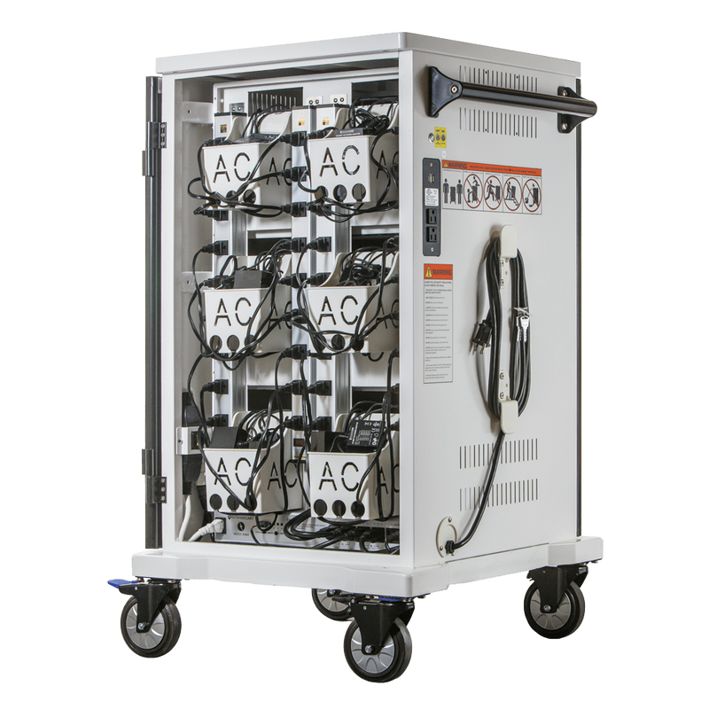 Power Technologies AC-Slim, 36 Bay Secure Charging Cart (CRT-SLM-S36L-U)