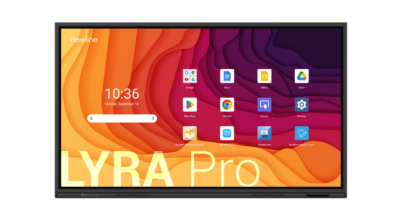 Newline LYRA PRO TT-8523QA 86" Certified Google EDLA  Android 13, 4K, Certified Zero Bonded Touchscreen